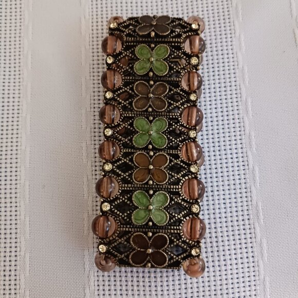 Brown & Green Stretch Bracelet Set - Picture 8 of 10